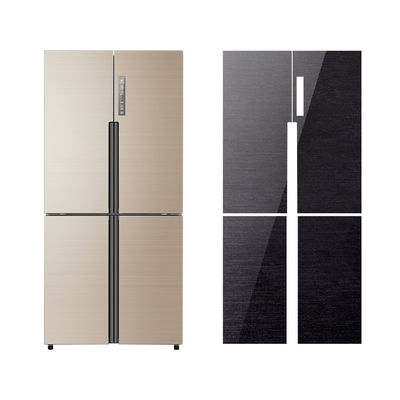 Decoration UMI Black Metallic Brush Pattern Refrigerator Door Panel